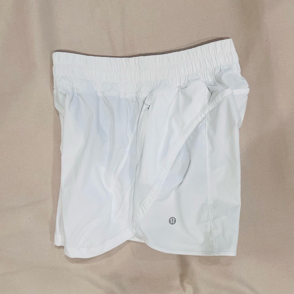 Lululemon Athletica White Athletic Shorts Lightweight Performance